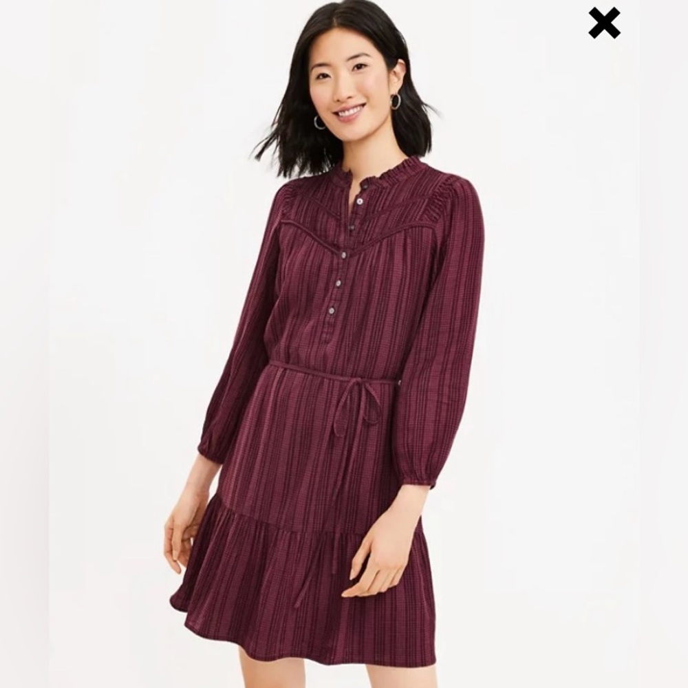 Cute Loft drop waist dress - great color and flattering fit